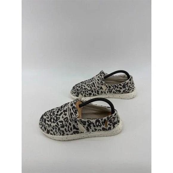 Hey Dude Wendy Women's Slip-On Shoes Cheetah Grey Size 6 Casual - Picture 4 of 8